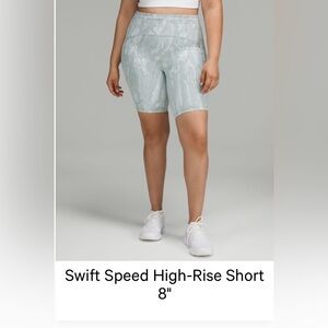 Lululemon high rise bike shorts. Sz12